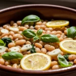 white bean and basil recipe Mediterranean healthy dish