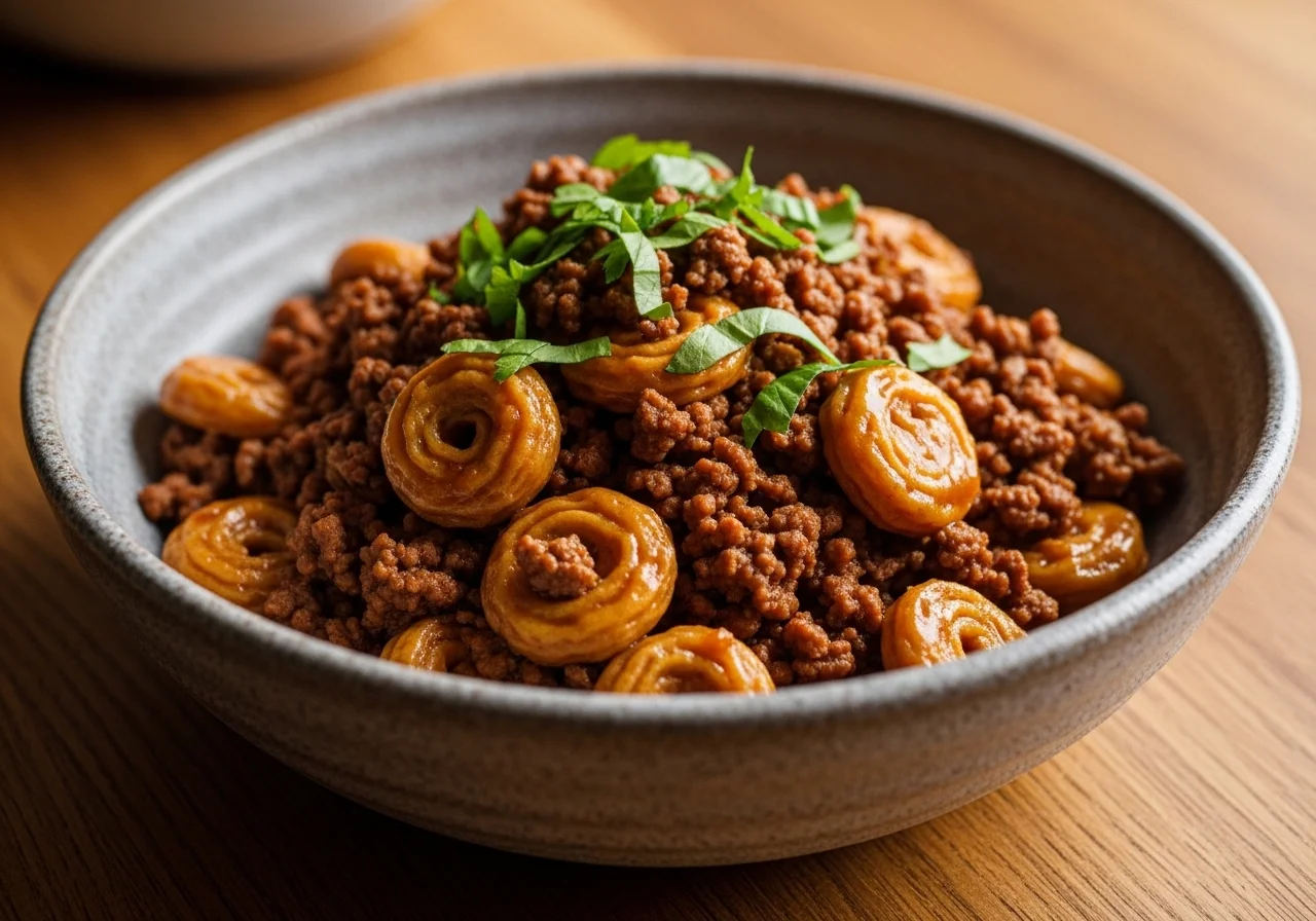 ground beef with soy curls recipe healthy high protein meal