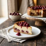 Käsekuchen mit Kirschen Rezept – cremig und saftig